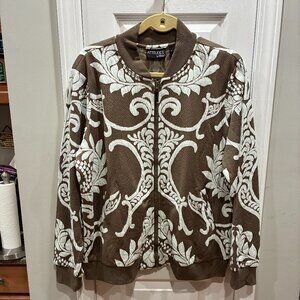 Attitudes by Renee Jacket - Brown & White XL - NWT